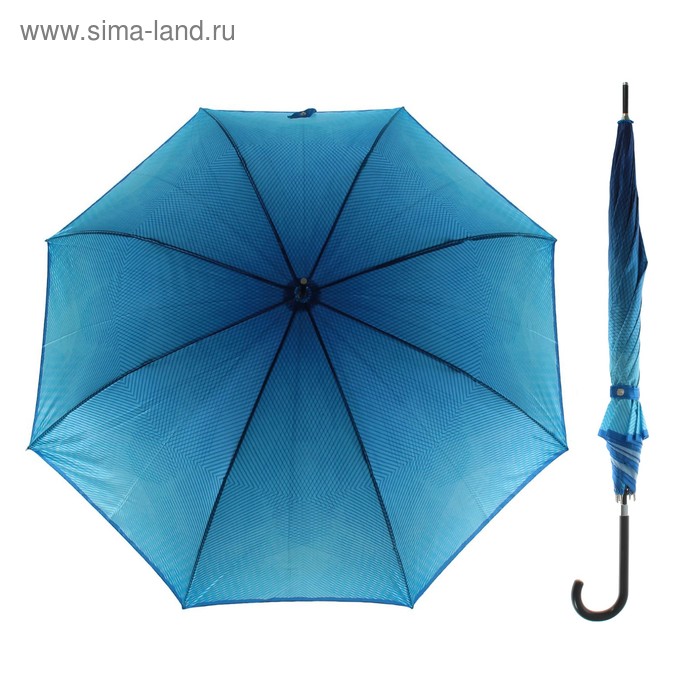 Зонт-трость "Полоски", полуавтоматический, R=55,5см