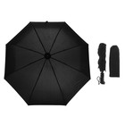 Зонт автоматический, R=62,5см, цвет чёрный - Фото 1