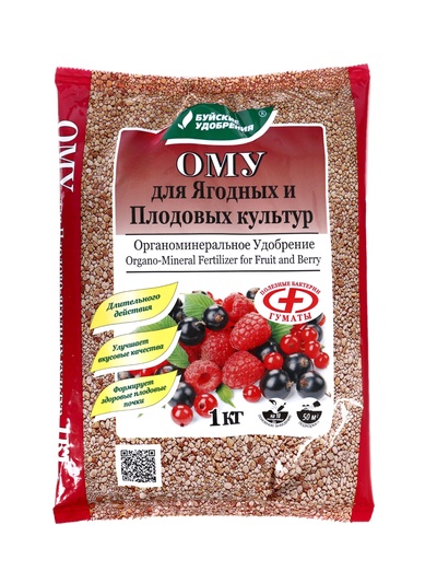 Удобрение органоминеральное для ягодных и плодовых культур, 1 кг