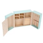 Шкатулка кожзам для украшений "Бабочка" голубая 6,5х15х15 см - Фото 3