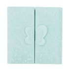 Шкатулка кожзам для украшений "Бабочка" голубая 6,5х15х15 см - Фото 4