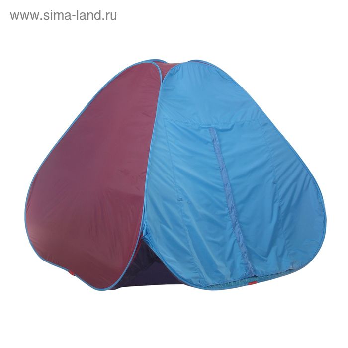 Палатка самораскрывающаяся, размер 200 х 200 х 135 см, цвет красно-синий - Фото 1
