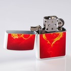 Зажигалка «Огненное сердце» в металлической коробке, кремний, бензин, 6x8 см - Фото 2