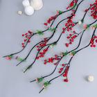 Декор тинги "Лоза с цветами и ягодами" 150 см - фото 8529771