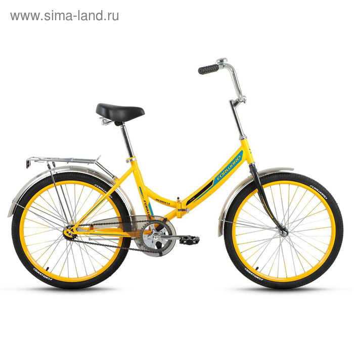 Велосипед 24" Forward Valencia 1.0, 2017, цвет жёлтый, размер 16"