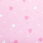 Пелёнка детская «Розовые сердца» 75х120 см - Фото 2