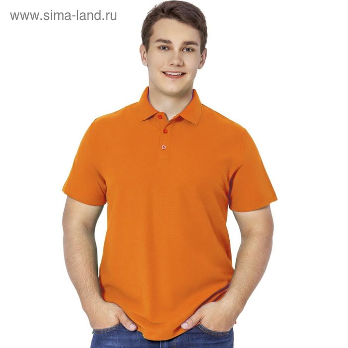 Рубашка мужская, размер 50, цвет оранжевый - Фото 1