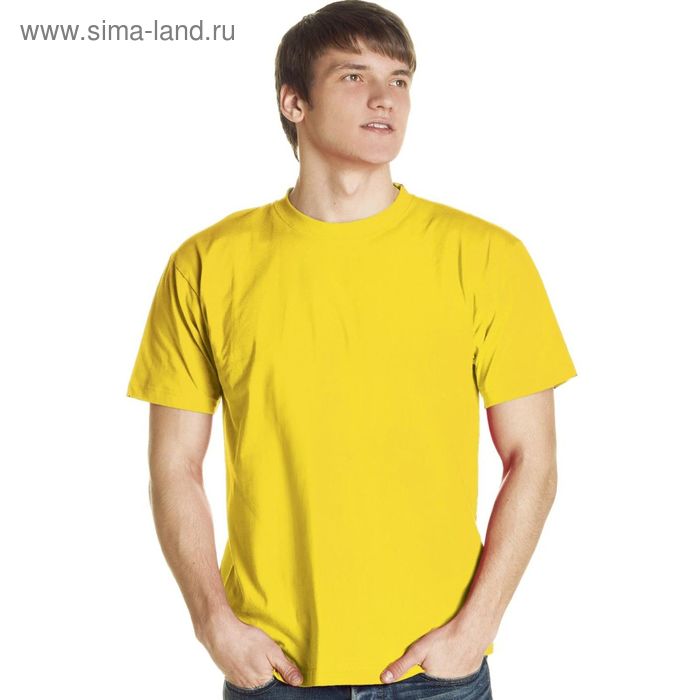 Футболка мужская StanLux, размер 44, цвет жёлтый 180 г/м - Фото 1
