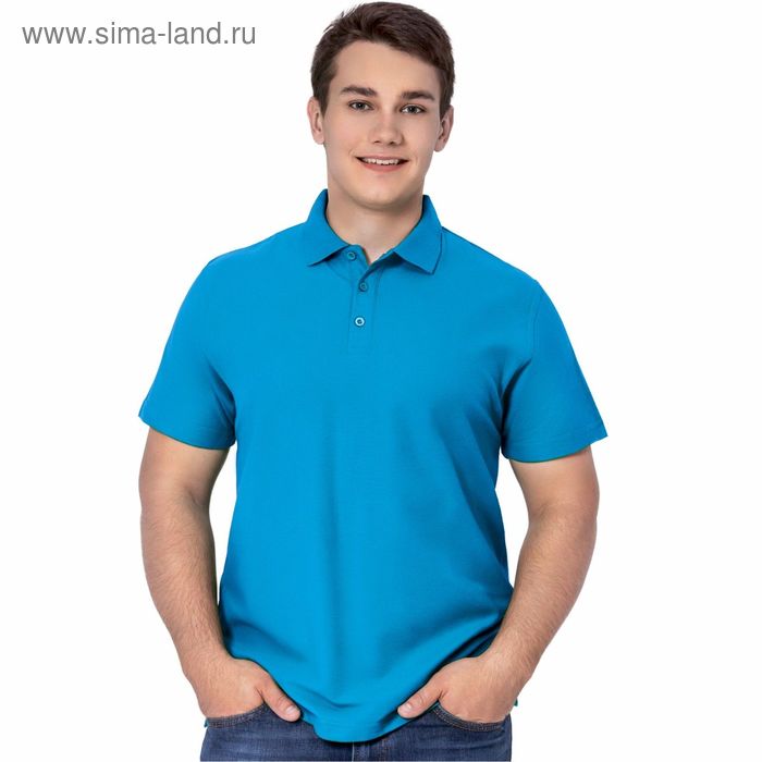 Рубашка мужская, размер 46, цвет лазурный