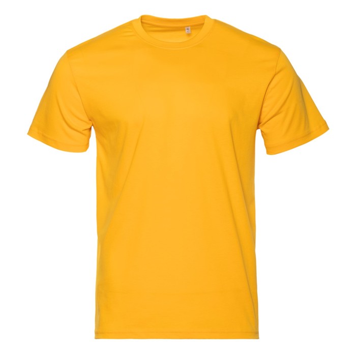Футболка унисекс, размер 48, цвет жёлтый