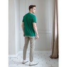 Футболка мужская, размер 56, цвет зелёный - Фото 5