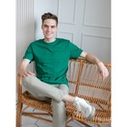 Футболка мужская, размер 56, цвет зелёный - Фото 6