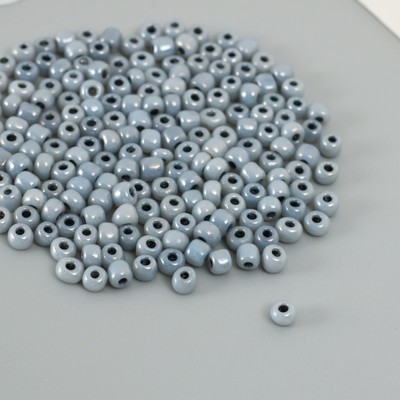 Бисер круглый 6/0 «Графит перламутр» 20 г
