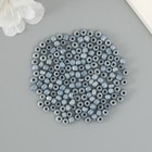 Бисер круглый 6/0 «Графит перламутр» 20 г - Фото 3