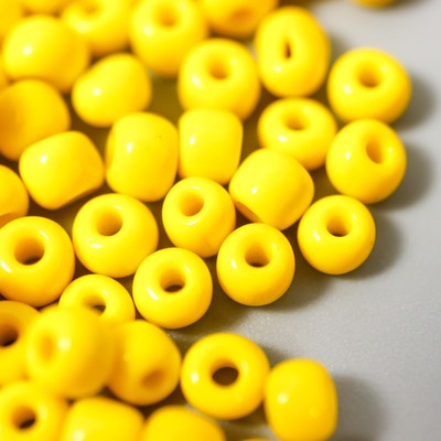 Бисер круглый 6/0 «Лайм», 20 г