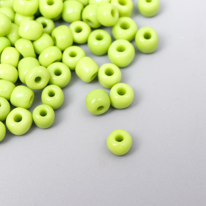 Бисер круглый 6/0 «Оливковый», 20 г - Фото 1