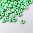 Бисер круглый 6/0 «Зелёный», 20 г - Фото 1