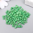 Бисер круглый 6/0 «Зелёный», 20 г - Фото 2