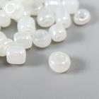 Бисер круглый 6/0 «Белый перламутр», 20 г - Фото 2