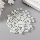 Бисер круглый 6/0 «Белый перламутр», 20 г - Фото 1