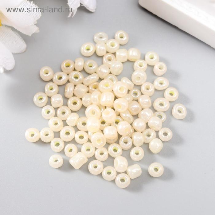 Бисер круглый 6/0 «Жемчужный», 20 г - Фото 1