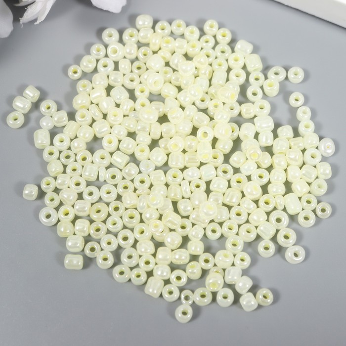 Бисер круглый 6/0 «Персиковый перламутр», 20 г - Фото 1