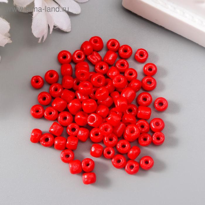 Бисер круглый 6/0 «Красный», 20 г - Фото 1
