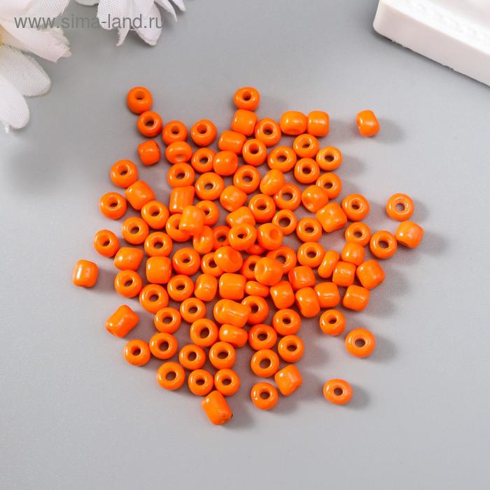 Бисер круглый 6/0 «Оранжевый», 20 г - Фото 1