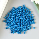 Бисер круглый 6/0 «Северное сияние», (синий), 20 г - Фото 1