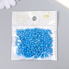 Бисер круглый 6/0 «Северное сияние», (синий), 20 г - Фото 3