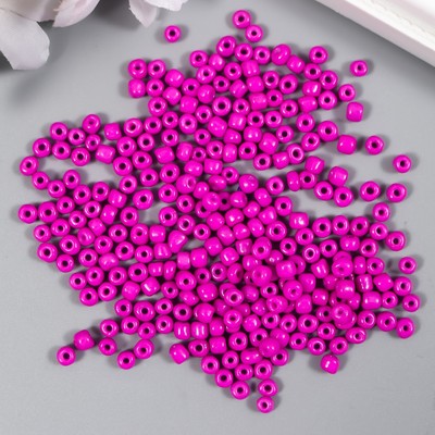 Бисер круглый 6/0 «Фиолетовый неон», 20 г