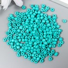 Бисер круглый 6/0 «Тёмно-зелёный неон», 20 г - Фото 1