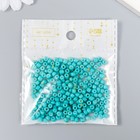 Бисер круглый 6/0 «Тёмно-зелёный неон», 20 г - Фото 3