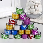 Клейкая лента пластик в банке «Блеск», набор 40 шт., 1.2 см×1 м, 7.5×8.5×8.5 см, МИКС - Фото 2