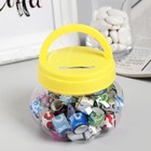 Клейкая лента пластик в банке «Блеск», набор 40 шт., 1.2 см×1 м, 7.5×8.5×8.5 см, МИКС - Фото 1