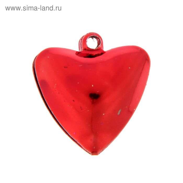 Набор декора для творчества "Колокольчики в форме сердца" глянец d=2 см набор 5 шт МИКС - Фото 1