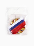 Медаль призовая «1 место» золотая 057, d=5 см, с лентой - Фото 7