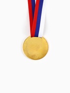 Медаль призовая «1 место» золотая 057, d=5 см, с лентой - Фото 5