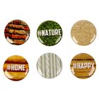 Набор значков на объемном скотче (топсы) для скрапбукинга "Naturals", 9 х 9,5 см - Фото 2