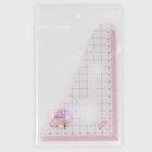 Лекало портновское метрическое «Треугольник», 16 × 10,3 см, толщина 0,5 мм, цвет прозрачный - Фото 3