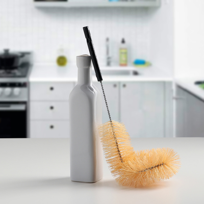 Ёршик баночный, 12×10×26 см, синтетическая щетина, цвет МИКС