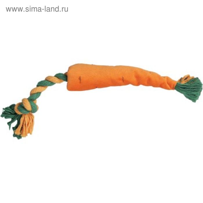 Игрушка для собак "Морковка мини" 36 х 5 см, текстиль - Фото 1