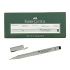Ручка капиллярная для черчения и рисования Faber-Castell линер Ecco Pigment 0.6 мм, пигментная, чёрная, 166699 - фото 297860386