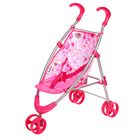 Прогулочная коляска для куклы, цвет розовый - Фото 1
