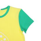 Комплект для мальчика (футболка, шорты) "Ежи", цвет жёлтый/зелёный, рост 98-104 (26) см - Фото 2
