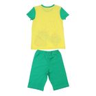 Комплект для мальчика (футболка, шорты) "Ежи", цвет жёлтый/зелёный, рост 98-104 (26) см - Фото 6