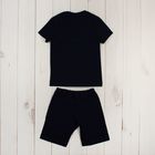 Костюм для мальчика (джемпер+шорты), рост 86-92 см, цвет тёмно-синий - Фото 4