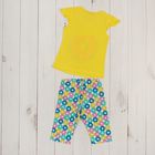 Пижама для девочки "Пончик", рост 110-116 (30) см, цвет лимонный - Фото 6