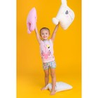 Пижама для девочки "Пеликашка", рост 98-104 (28) см, цвет розовый - Фото 1