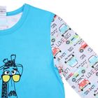 Пижама для мальчика "Ретро жираф", рост 122-128 (32) см, цвет бирюзовый Р208833 - Фото 2